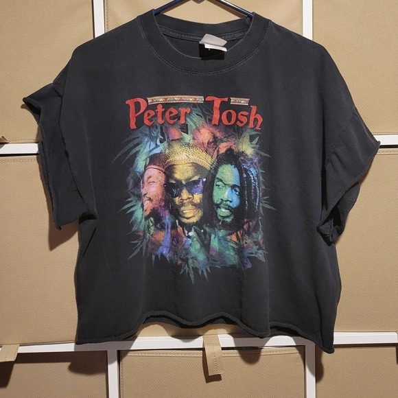 Vintage Peter Tosh Honorary Citizen Cropped Tee Shirt Men's XL - Picture 1 of 4